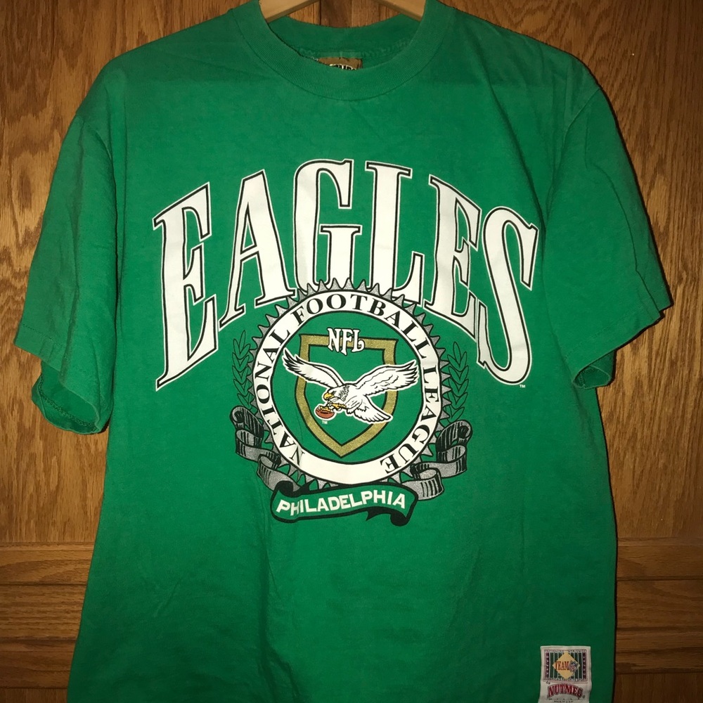 Vintage Philadelphia Eagles Nutmeg T-shirt NFL L